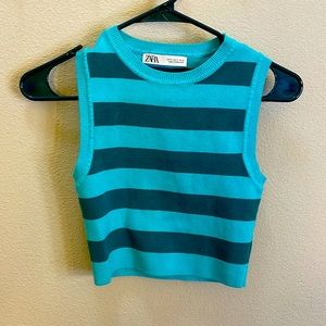 Zara Striped Crop Top